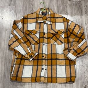 New Yellow and White Shirt Jacket Shaket